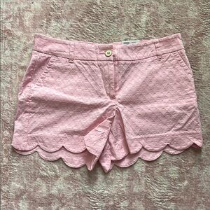 Pink Crown and Ivy Scalloped Shelby Shorts NWT 10